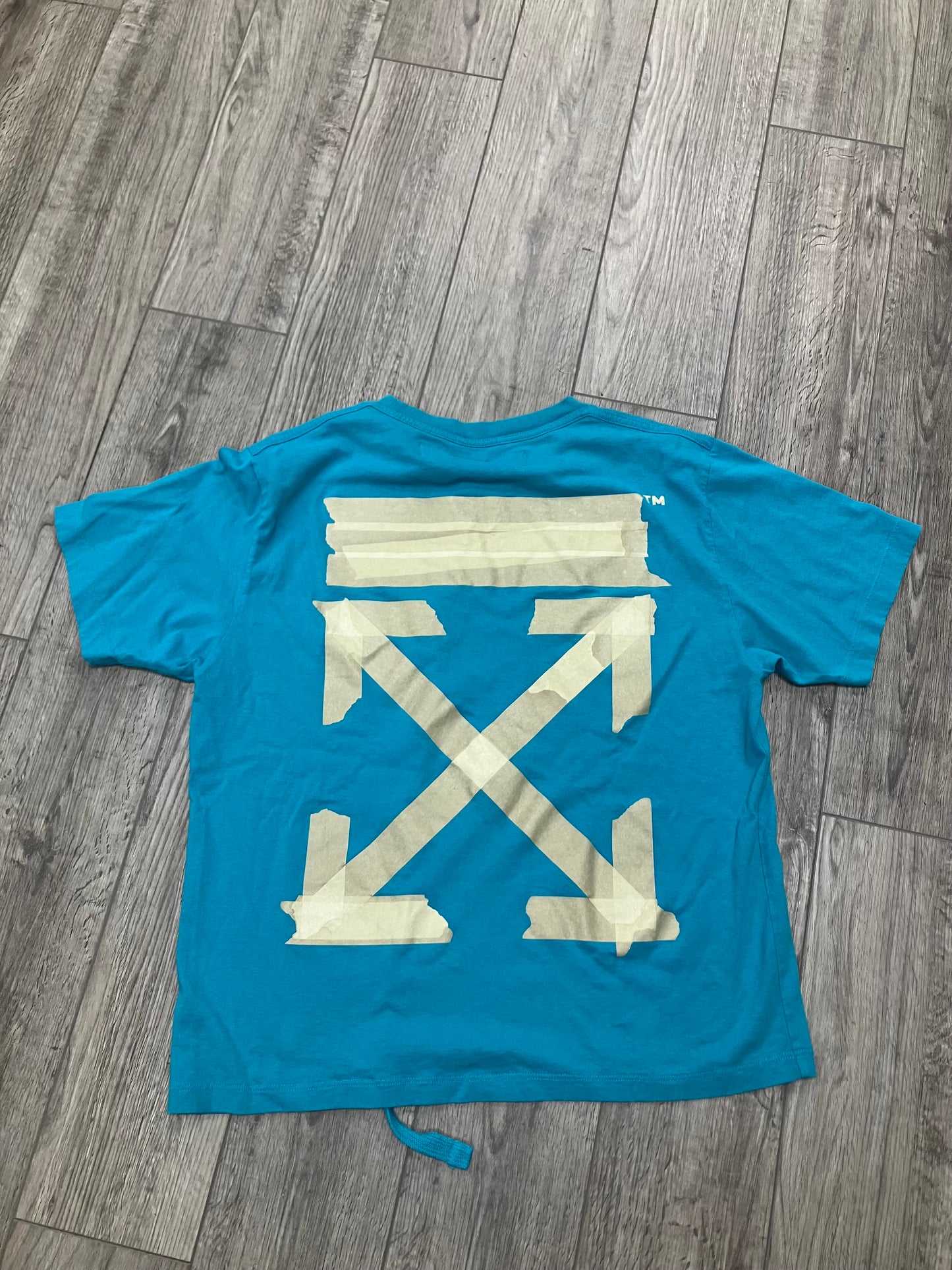 Off White Tape Tee M