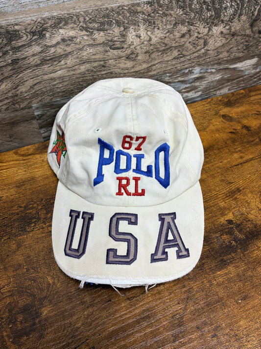 OS - Vintage Polo by Ralph Lauren “ 67 “ USA Fitted Cap