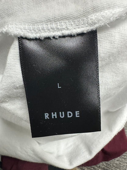 L - Rhude Logo Raglan Burgundy