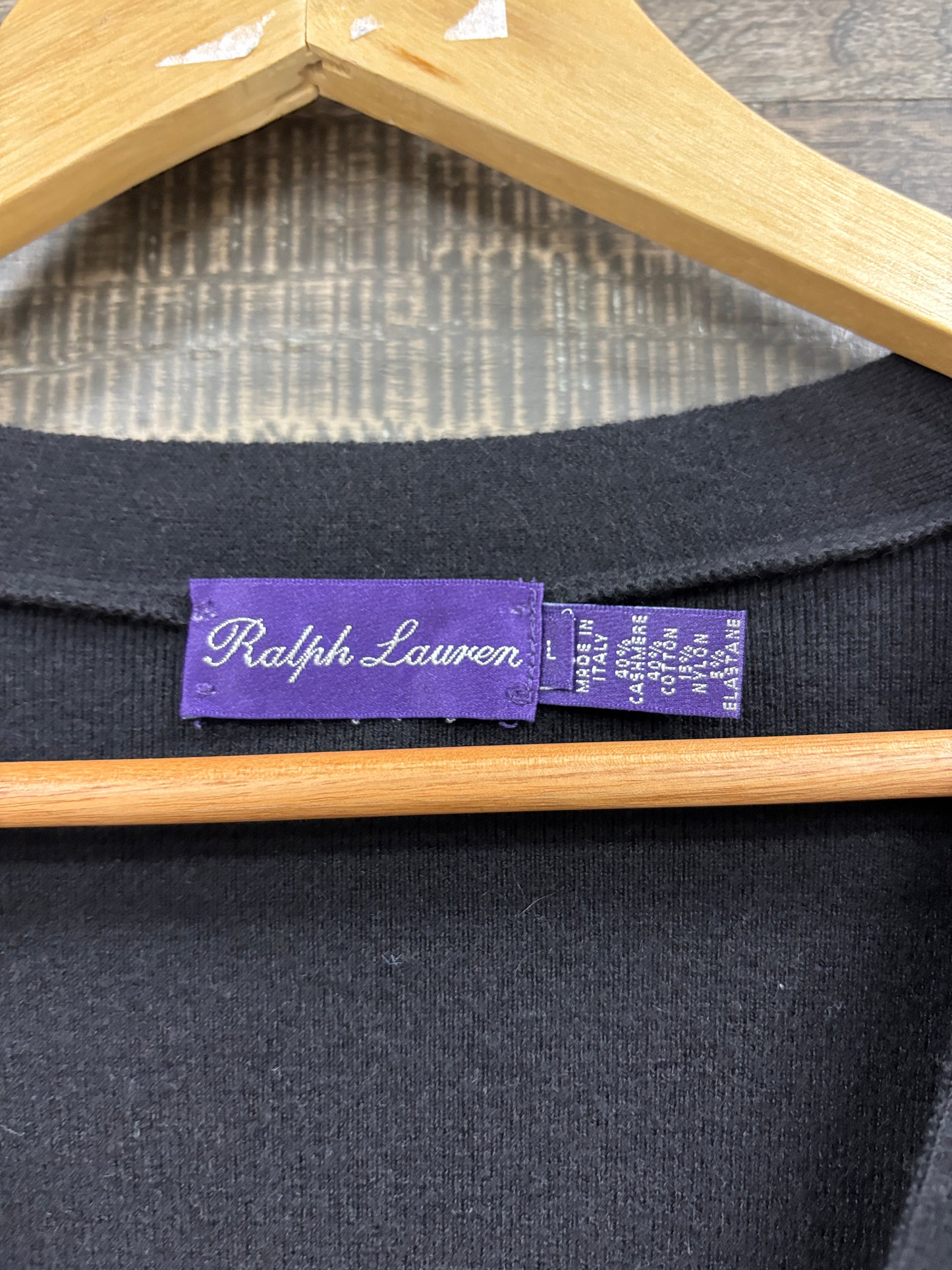 L - Ralph Lauren Purple Label Pocket cashmere cardigan