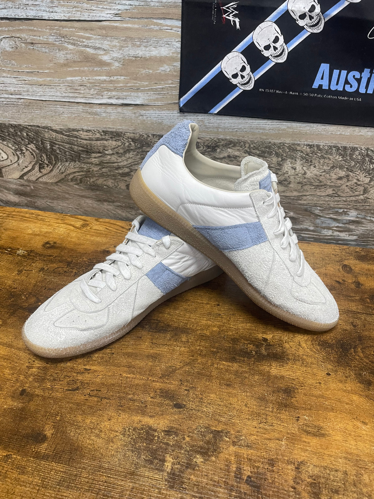 44 - Maison Margiela Replica Leather/Suede Sneakers