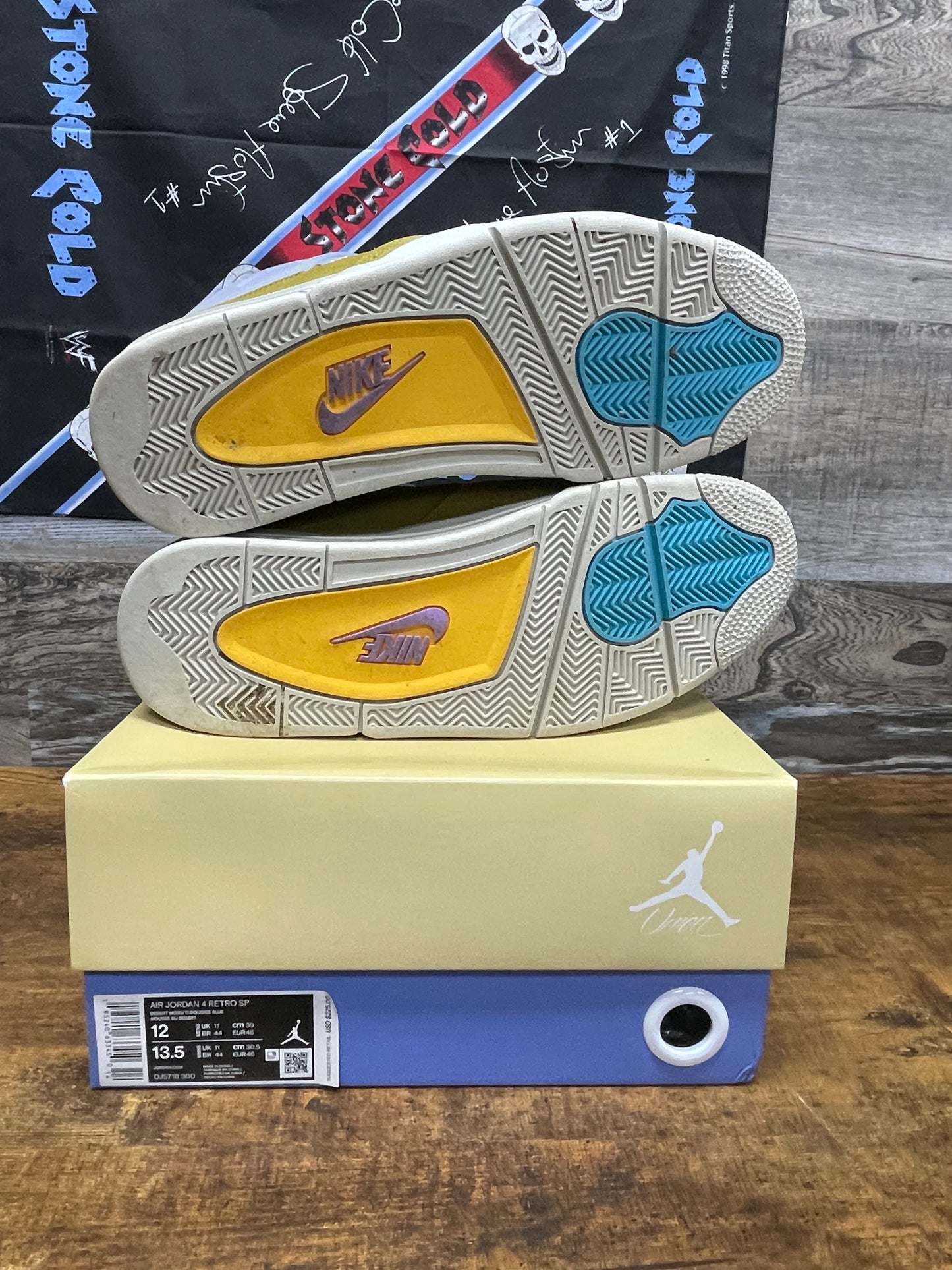 Jordan 4 Union Desert Moss Size 12