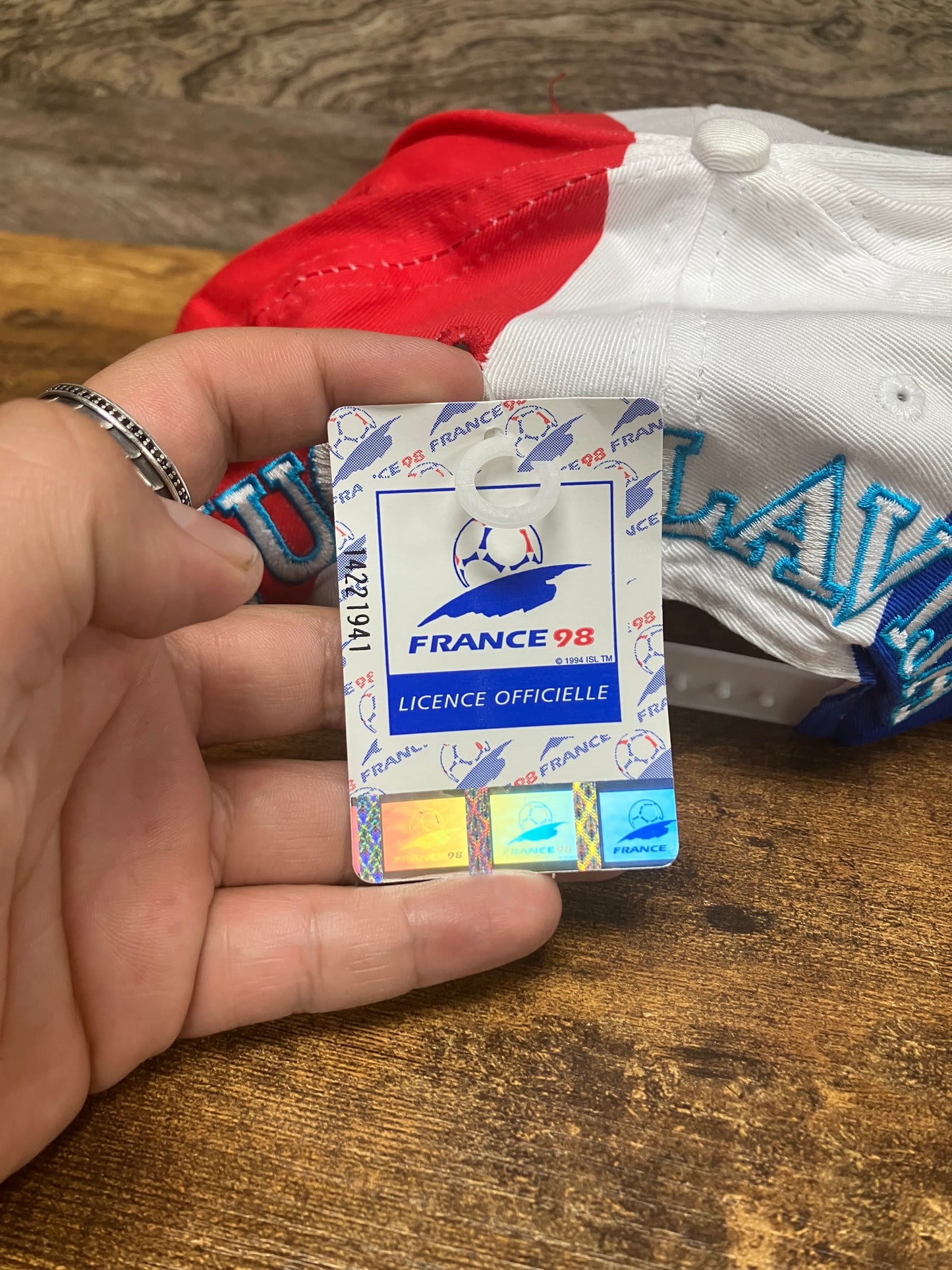OS - Vtg France 98 World Cup snapback cap
