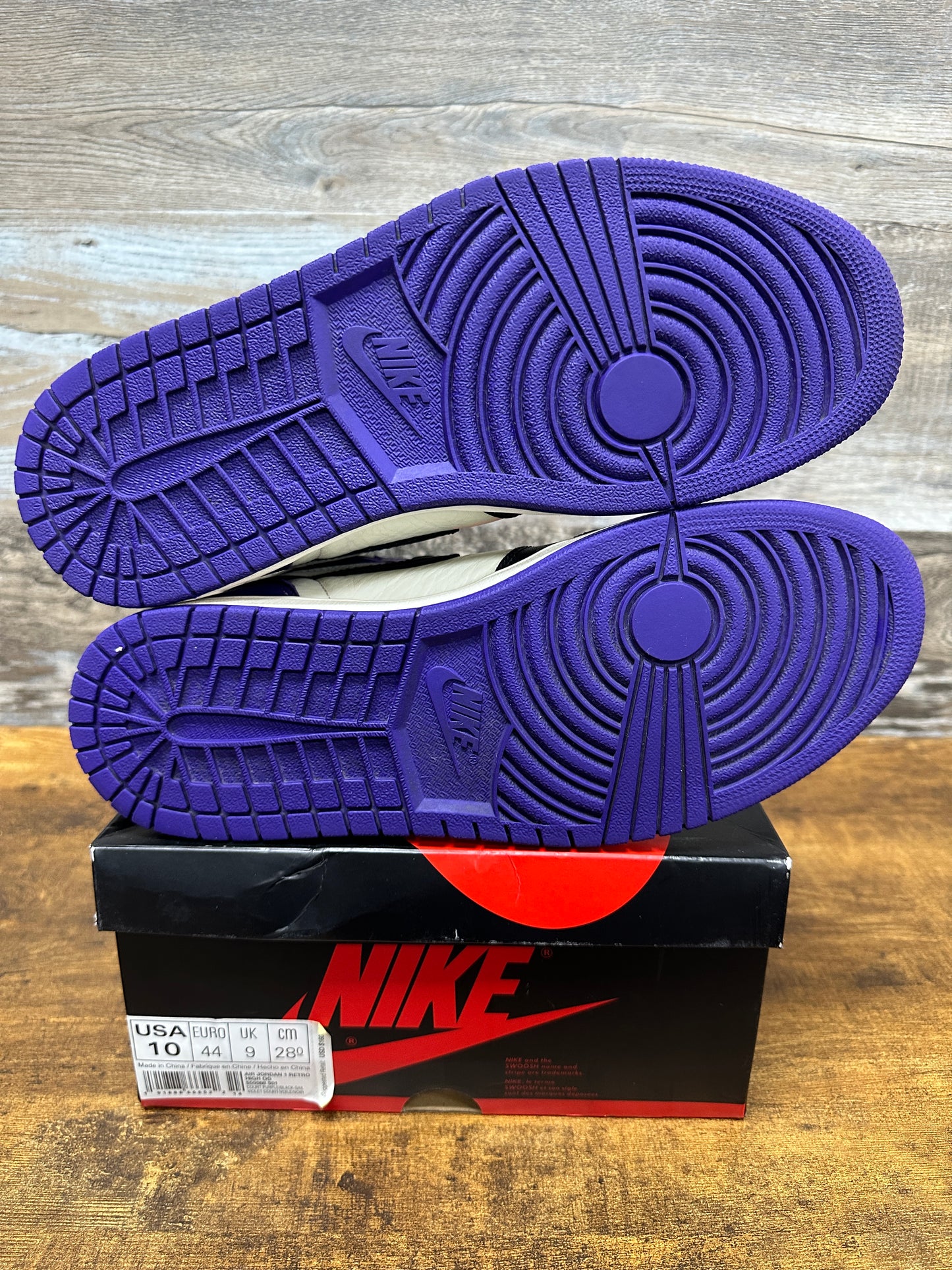 Jordan 1 High court Purple 1.0 Size 10