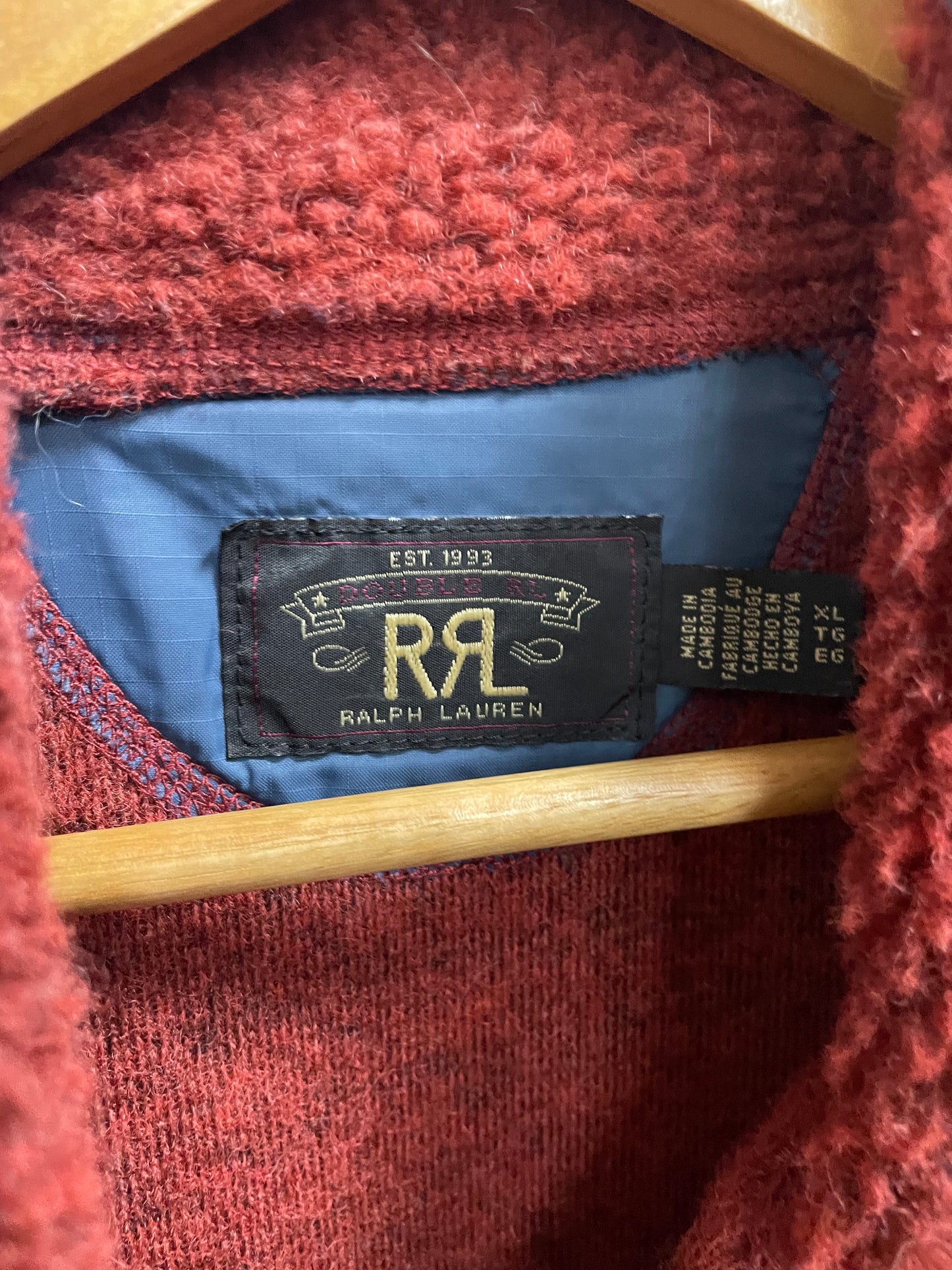 XL - Double RL Blend Pile Fleece Jacket