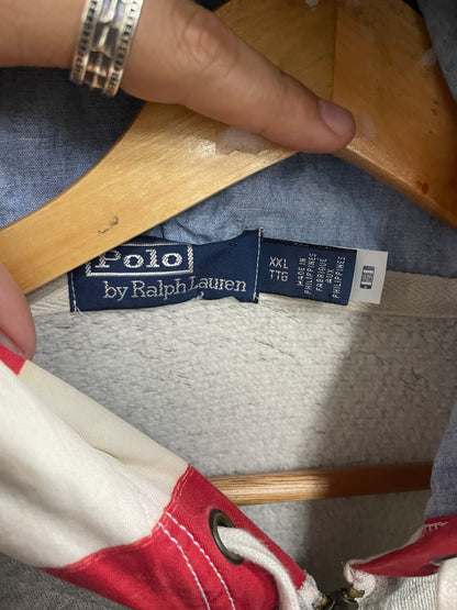 XXL - Polo By Ralph Lauren American Flag hooded zip