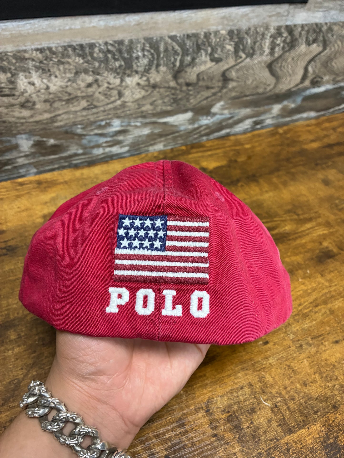 OS - Vintage Polo Ralph Lauren USA Red Hat