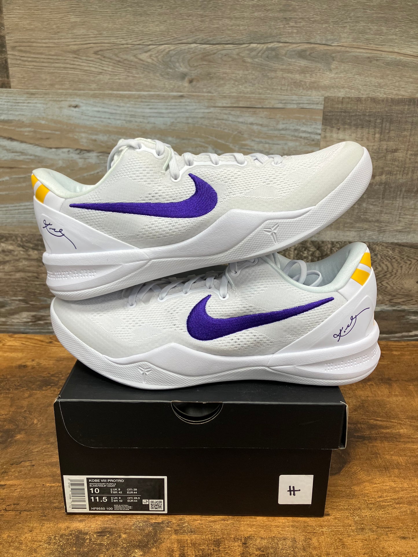 Kobe 8 Lakers Home Size 10