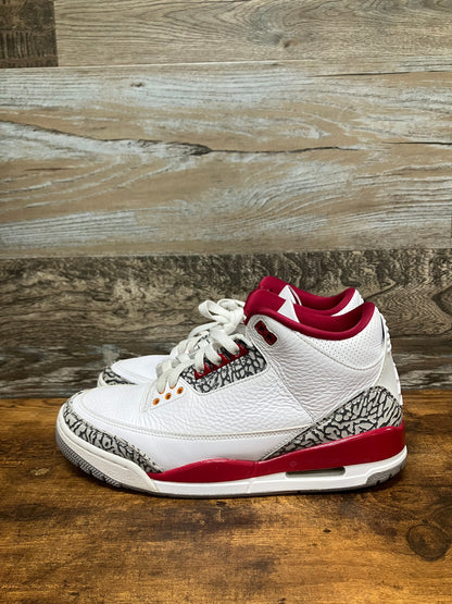 Air Jordan 3 Cardinal Red 8.5