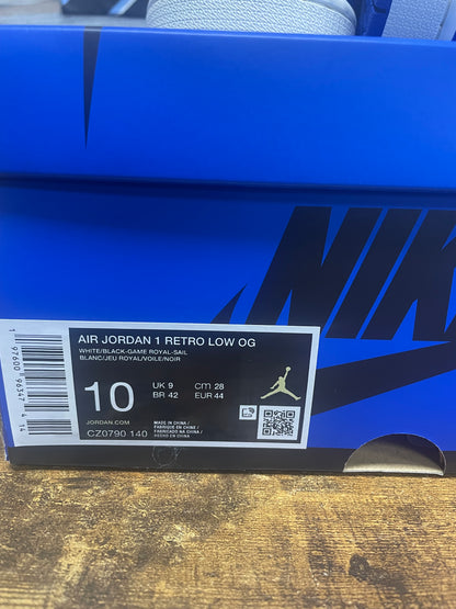 Air Jordan 1 Retro Low OG Game Royal 10
