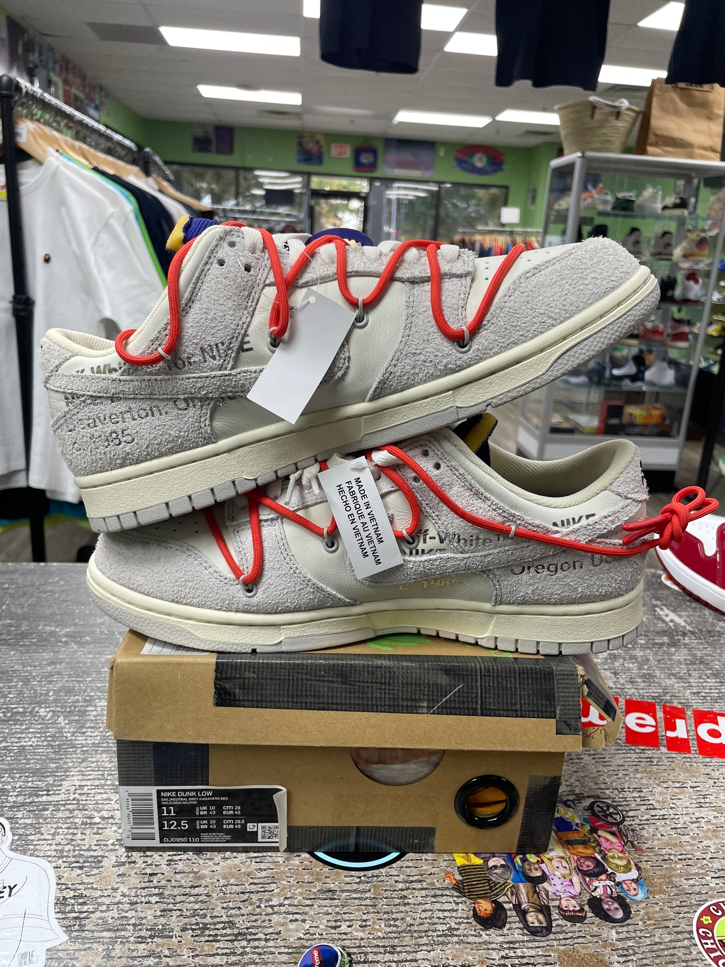 Nike Off White Dunk Lot 13 Size 11