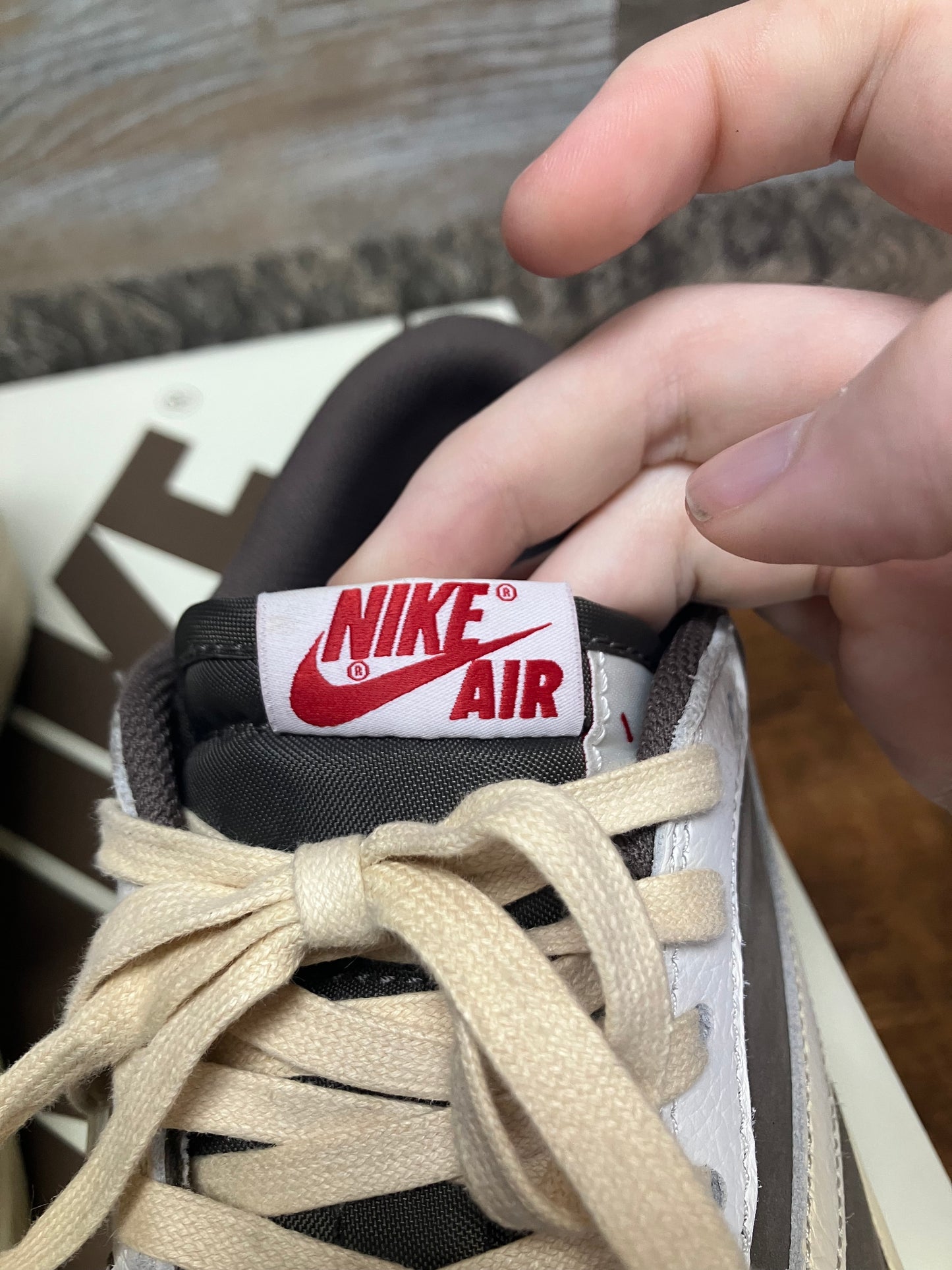 Jordan 1 Low Travis Scott Reverse Mocha Size 10.5