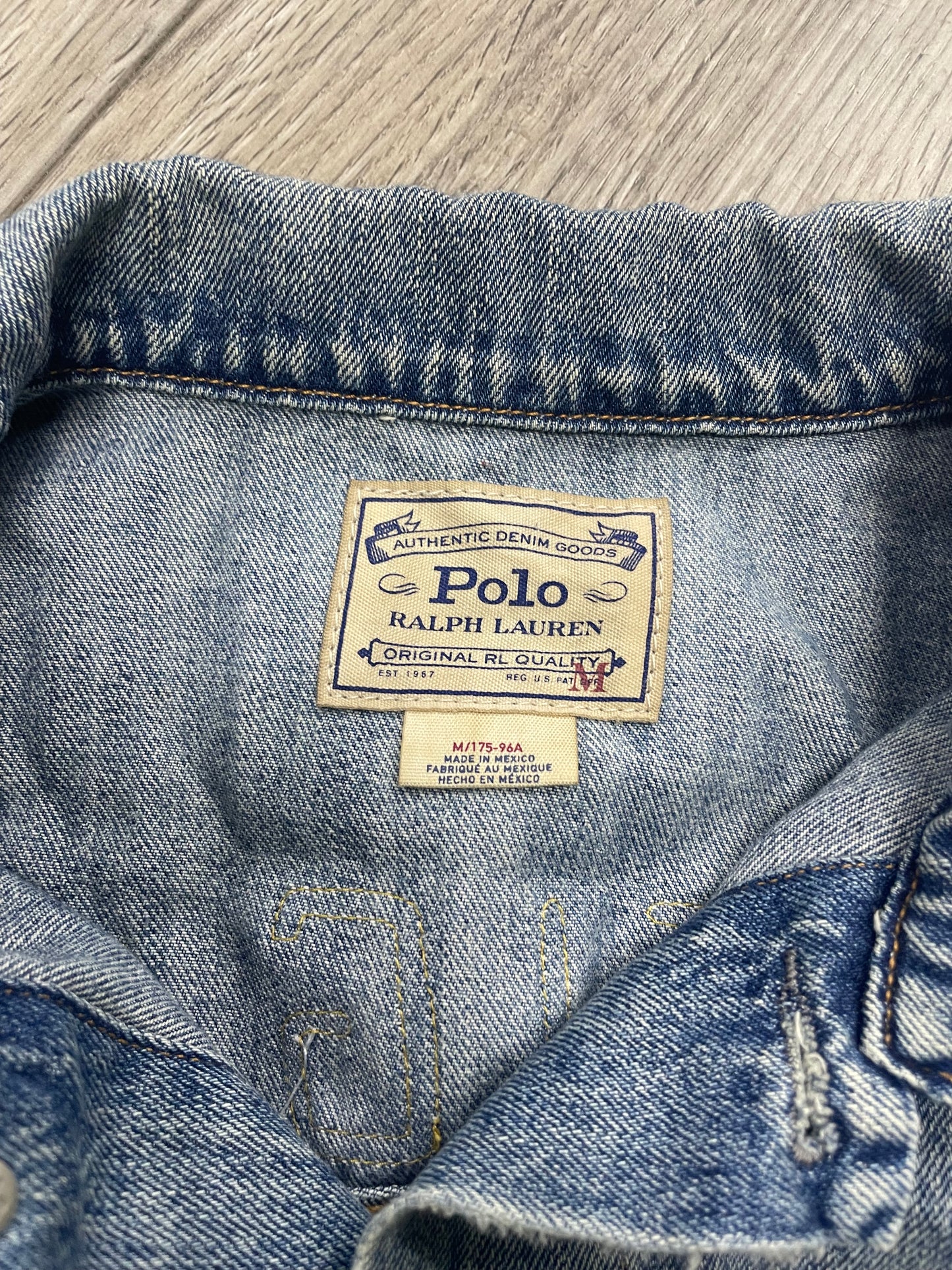 M - Polo Ralph Lauren "RL Tigers" State Champs denim jacket