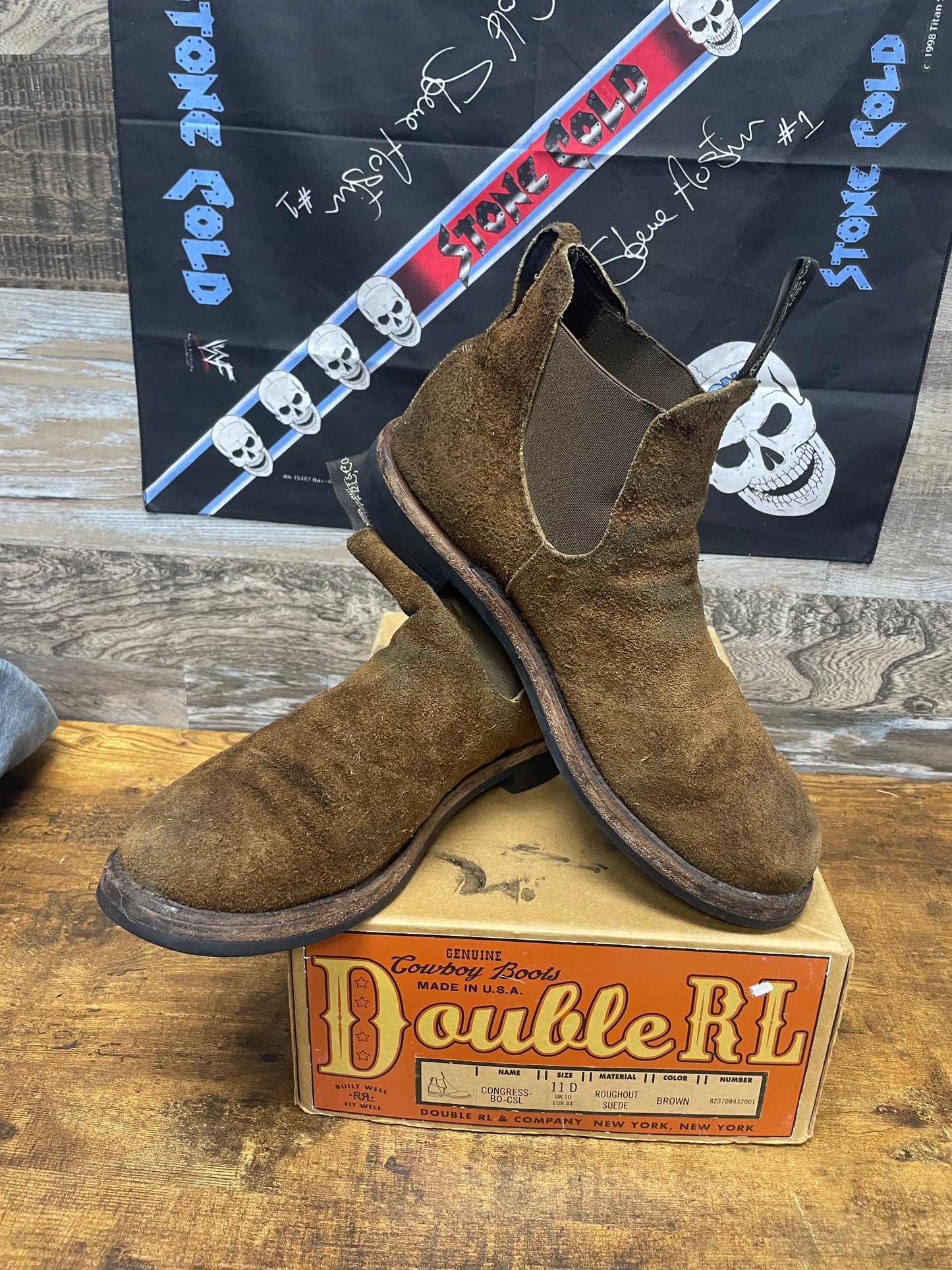 11 - Ralph Lauren Double RL (RRL)Roughout Seude Congress Chelsea boots