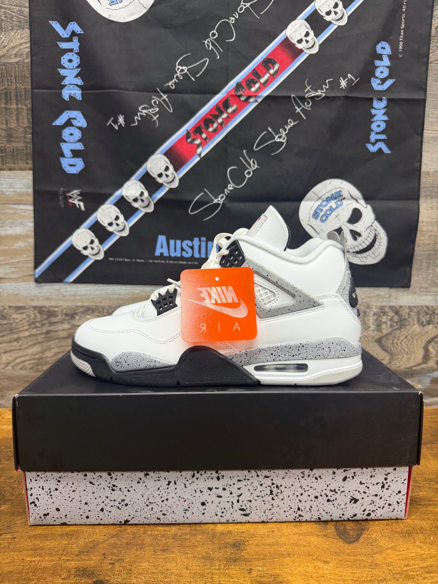 Nike Air Jordan 4 Retro White Cement 10.5