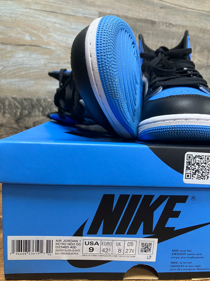 Size 9 - Jordan 1 Retro OG High UNC Toe