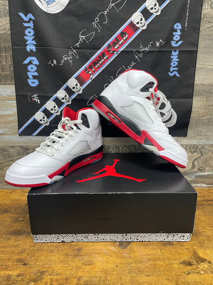 12 - Air Jordan 5 Retro Fire Red (Black Tongue)