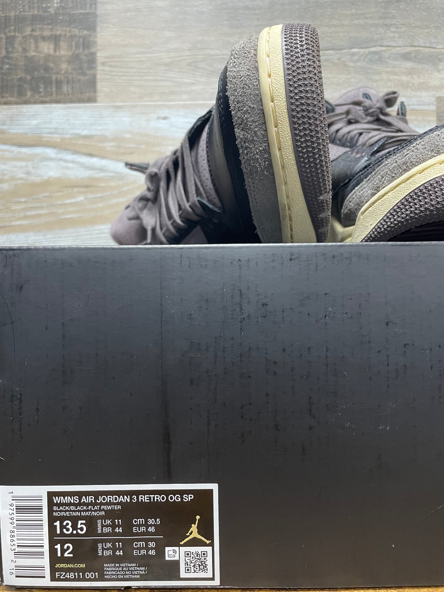 A Ma Maniére x Air Jordan 3 Retro While You Were Sleeping W13.5