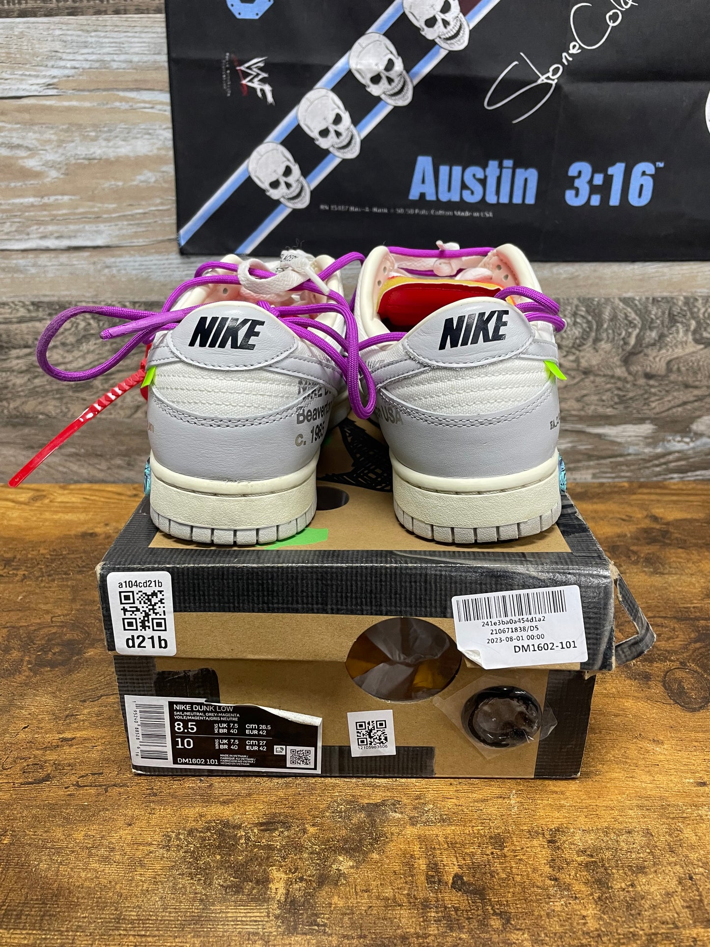 8.5 - Off White Lot Dunk 45/50