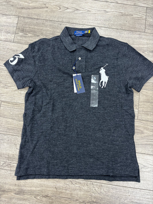 Polo Ralph Lauren black grey shirt L