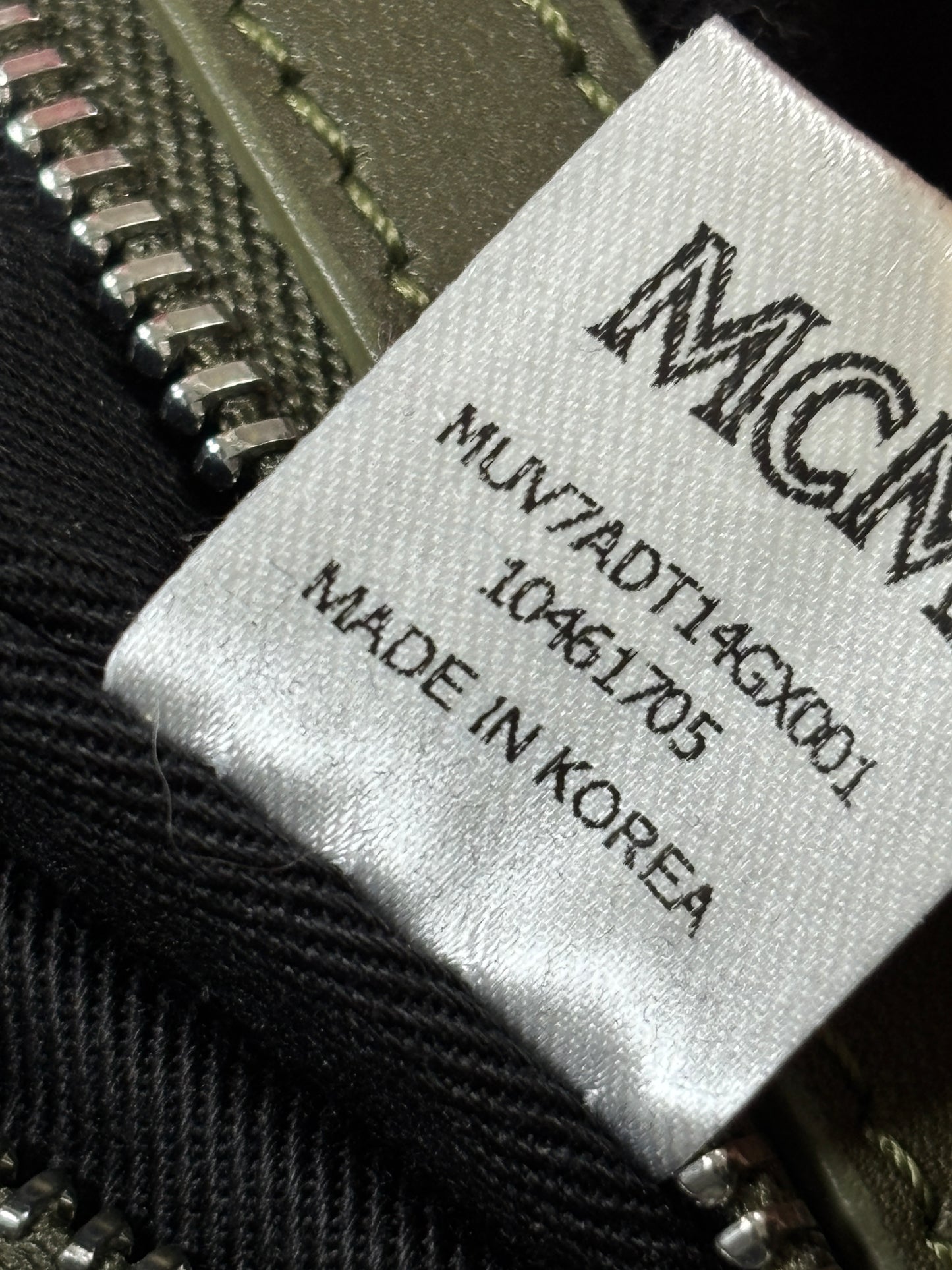 MCM Green Nylon Duffle bag