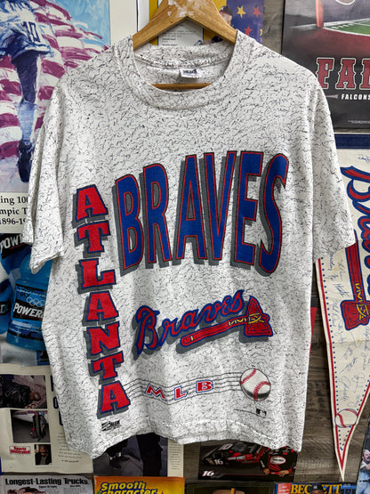 L/XL - Atlanta Braves Vintage AOP Tee