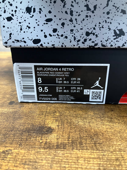 8 - Nike Air Jordan 4 Retro "Bred Reimagined" sneakers