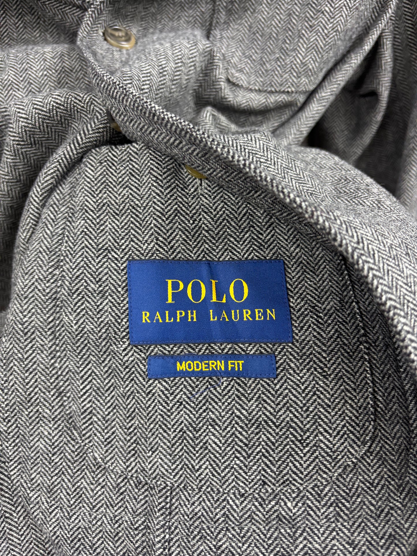 40L- Polo herringbone wool coat