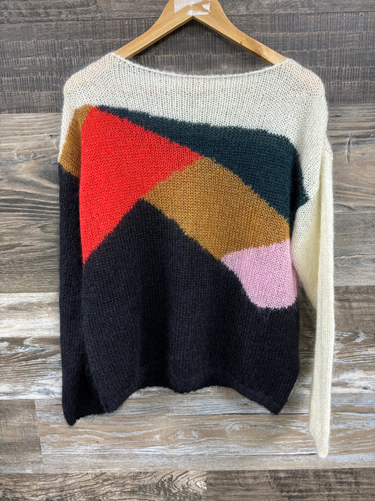 S- Burberry printed mohair sweater