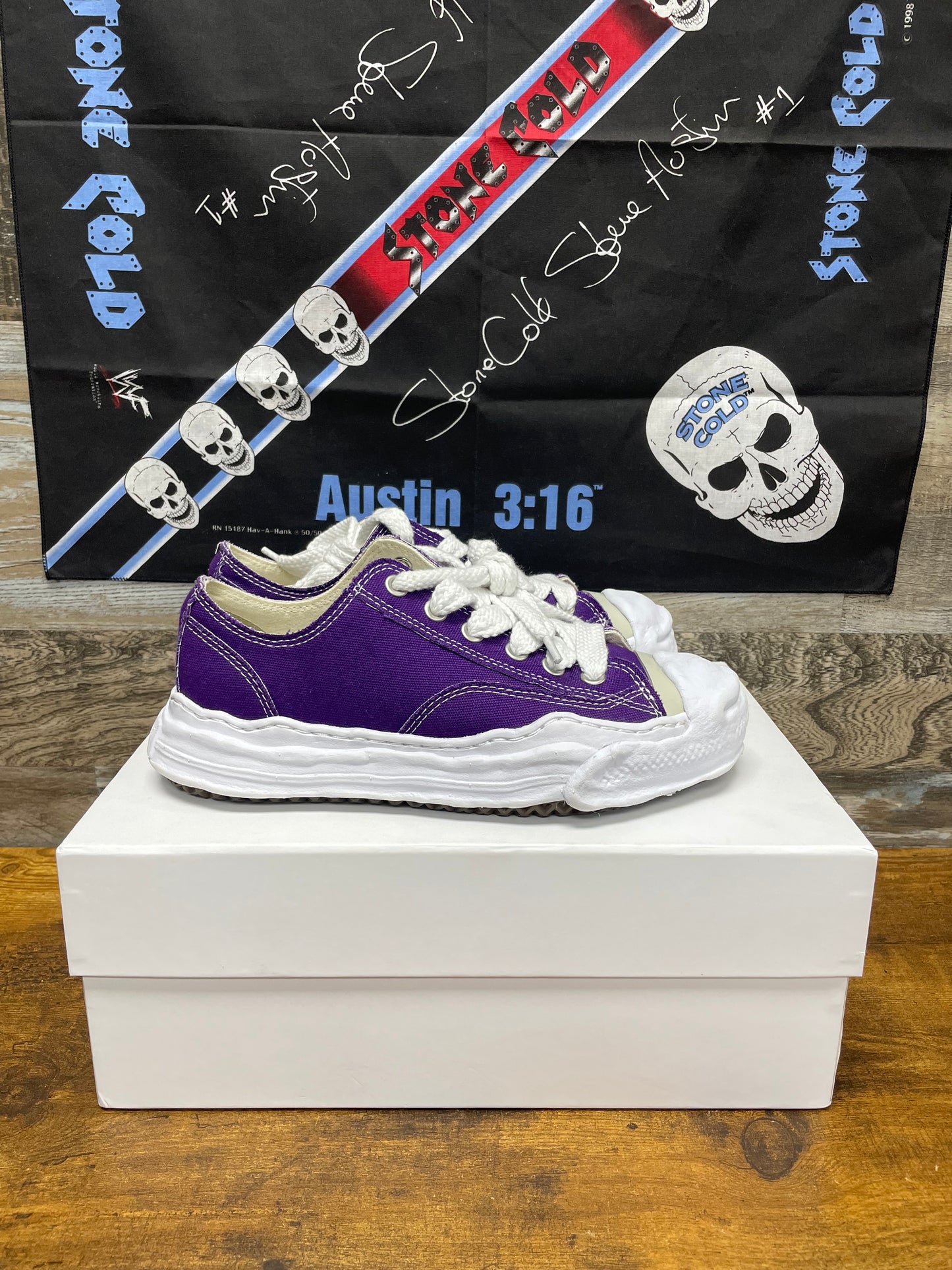 Maison Mihara Yasuhiro Hank OG Sole Canvas Low Purple 40/8