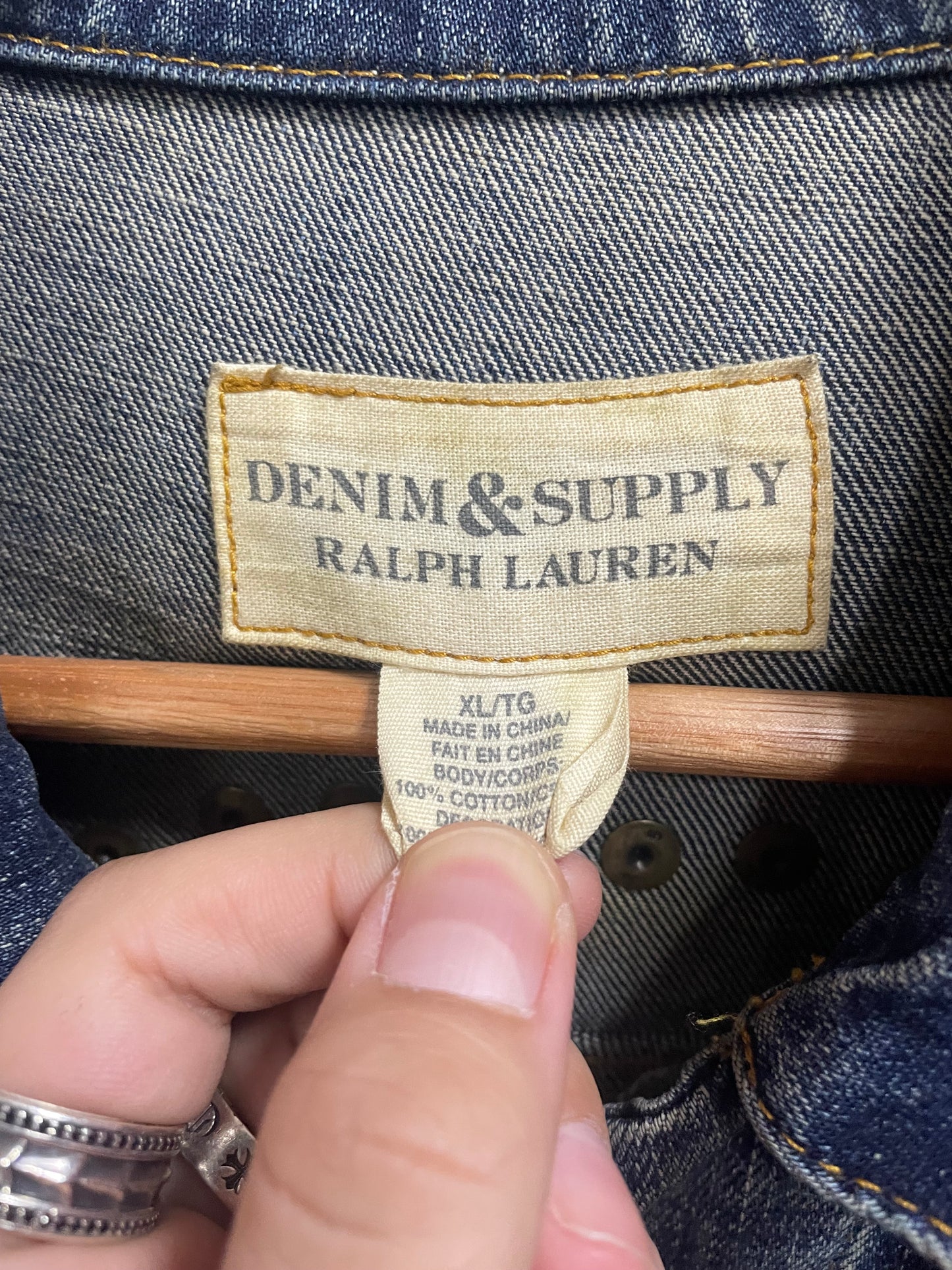 XL - Denim & Supply Ralph Lauren Skull Trucker Jacket