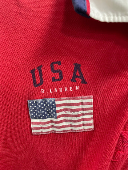 L - Polo by Ralph Lauren Big horse USA Flag Polo