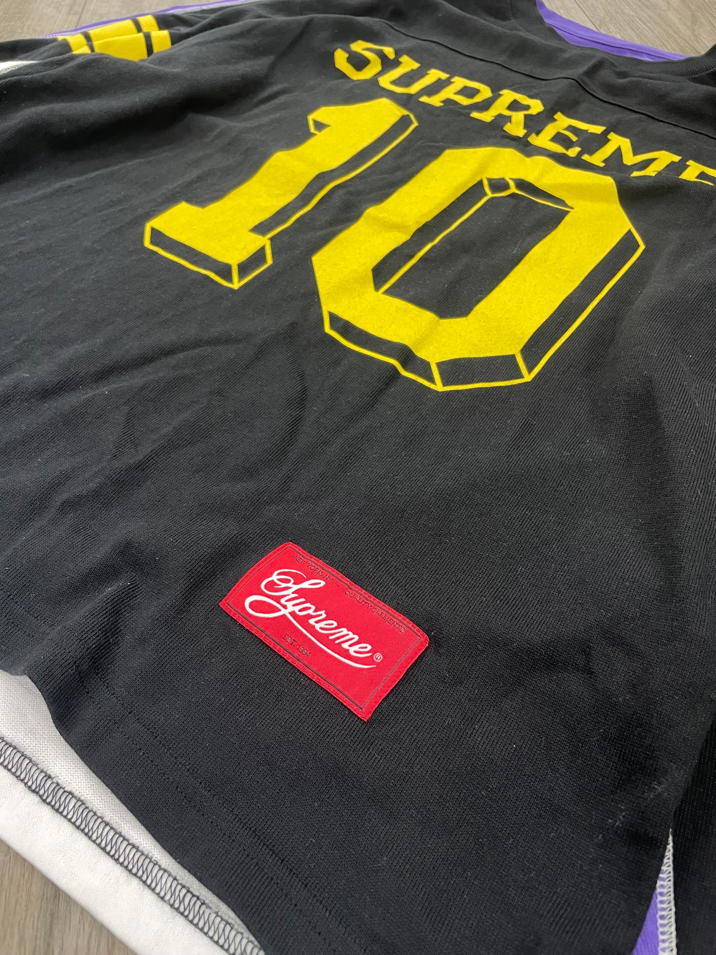 Supreme Split Long Sleeve Football Size Medium