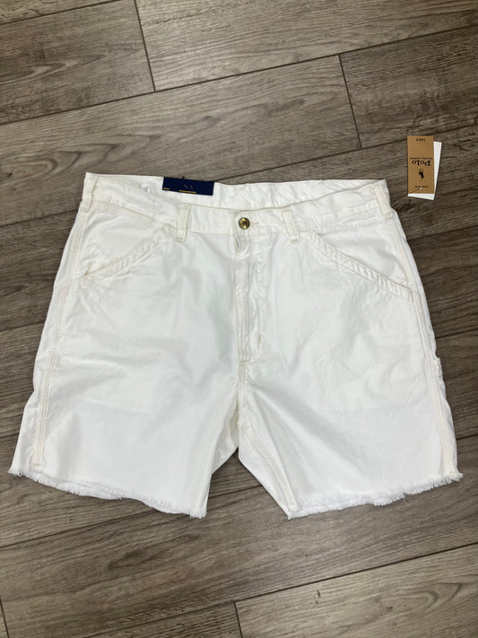 Polo Ralph Lauren White Carpenter Cut Up Shorts 35