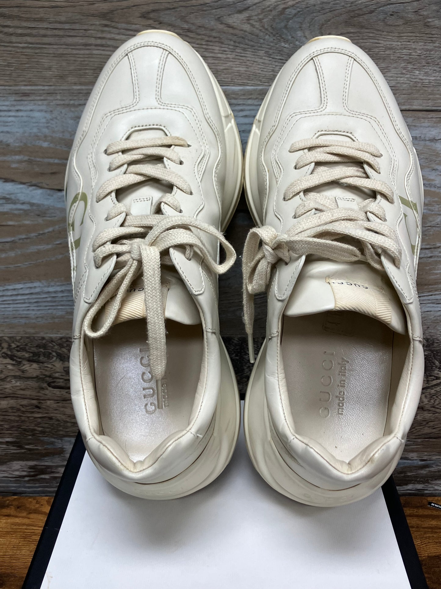 Gucci Cream Rython Size 8