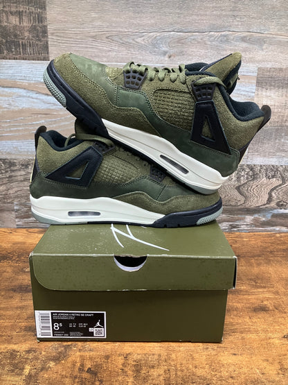 Air Jordan 4 Craft Olive Size 8.5