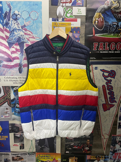 L - Polo Ralph Lauren Striped Packable Down Vest