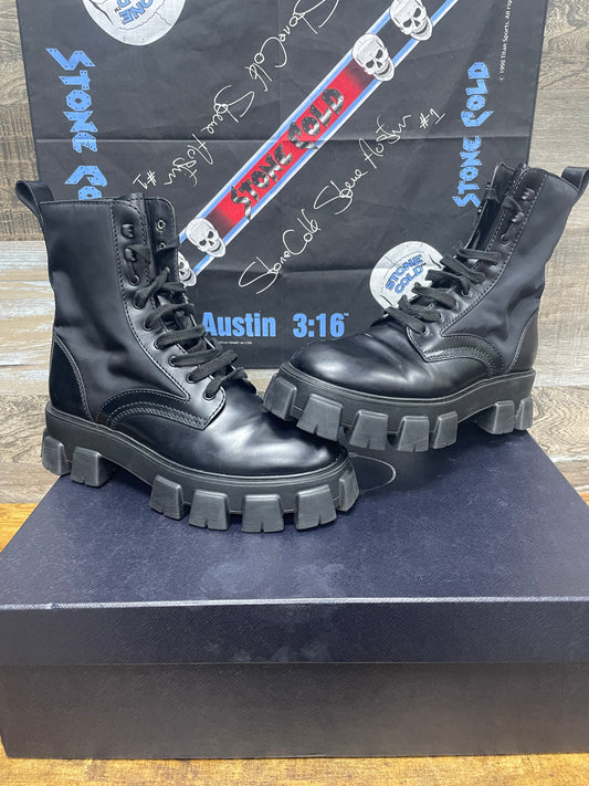 Prada Mid Top Combat Boot 10
