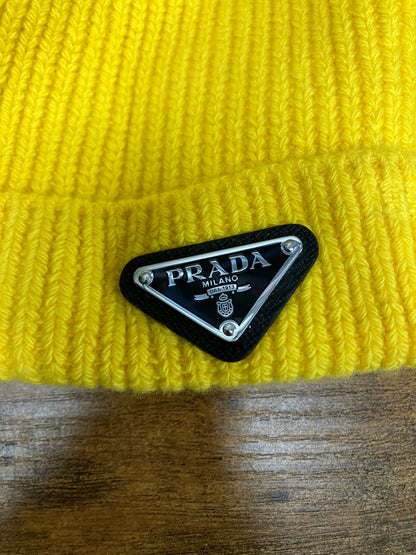 Prada Knit Yellow Beanie