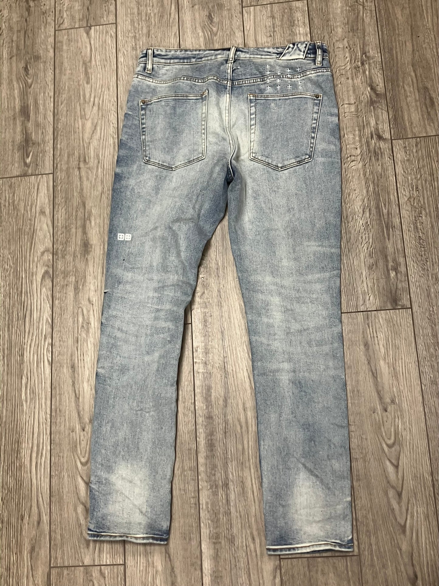 34-KSUBI Washed Light Blue Denim