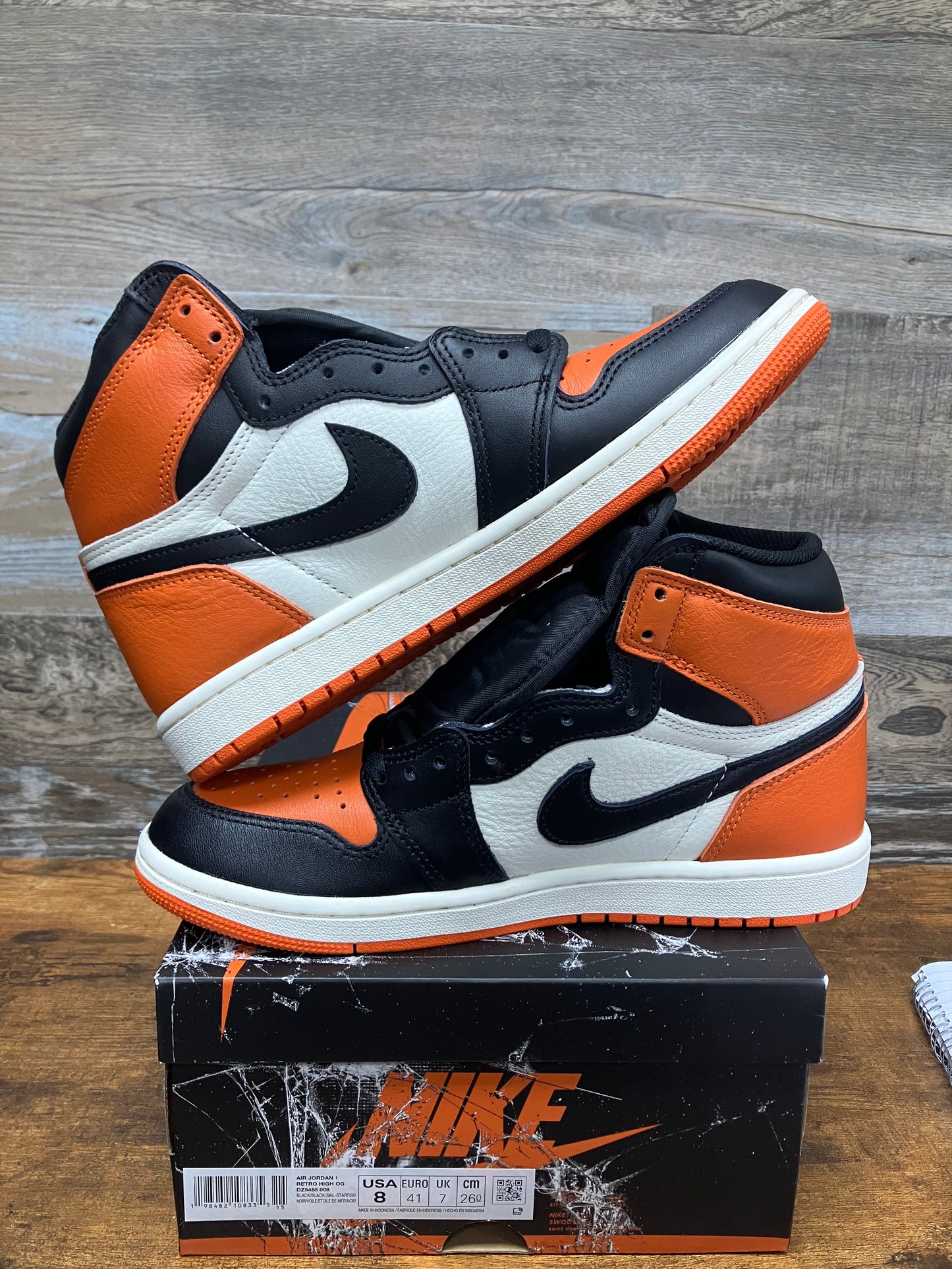 Jordan 1 High Shattered Backboard Size 8