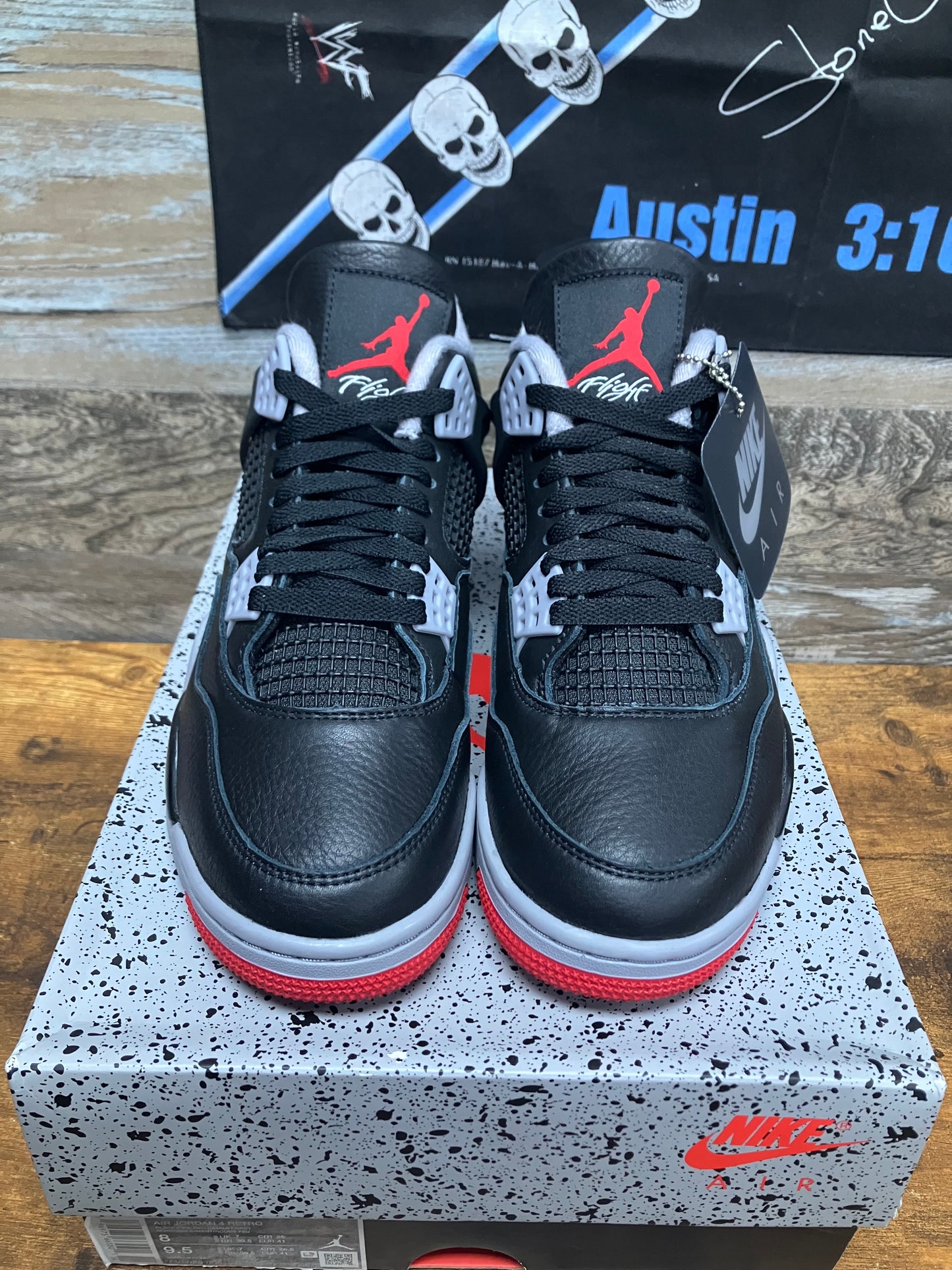 8 - Nike Air Jordan 4 Retro "Bred Reimagined" sneakers
