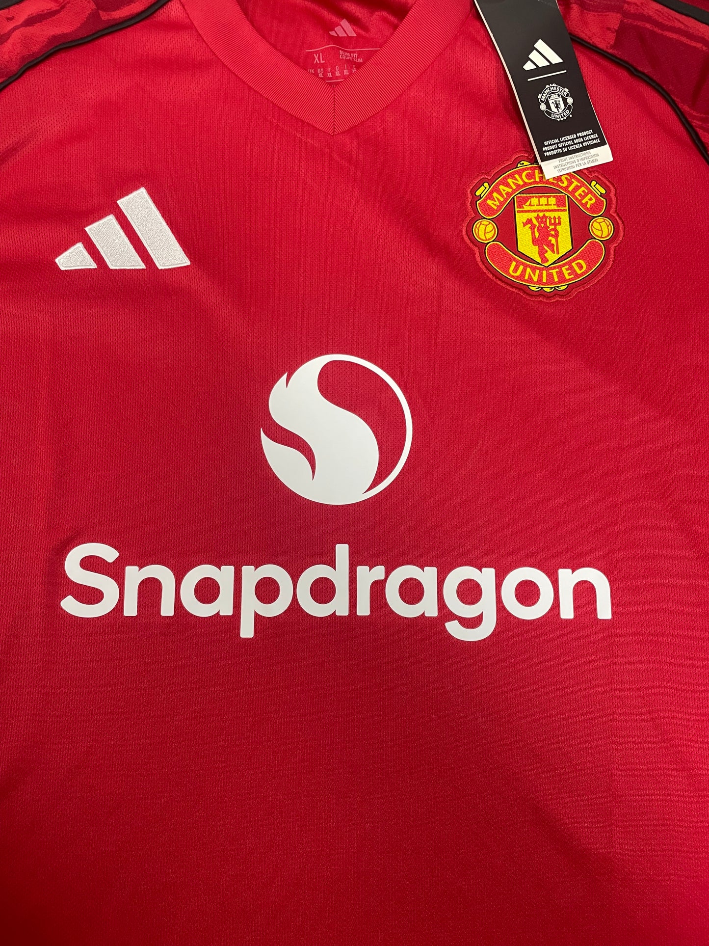 XL - Adidas Manchester United 2025/2026 Home Jersey