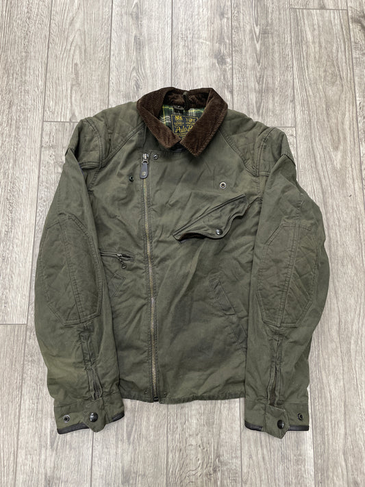 Polo Ralph Lauren Oilcloth Asymmetrical Motorcycle Jacket