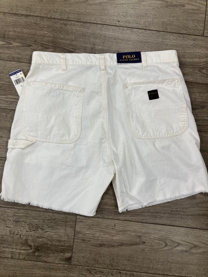 Polo Ralph Lauren White Carpenter Cut Up Shorts 35