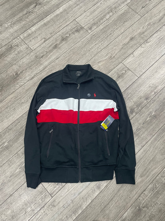 M - Polo Ralph Lauren  Red/Black Stripe Track Jacket
