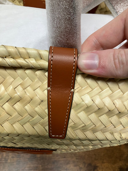 Celine Classic Panier in Palm Leaves Bag