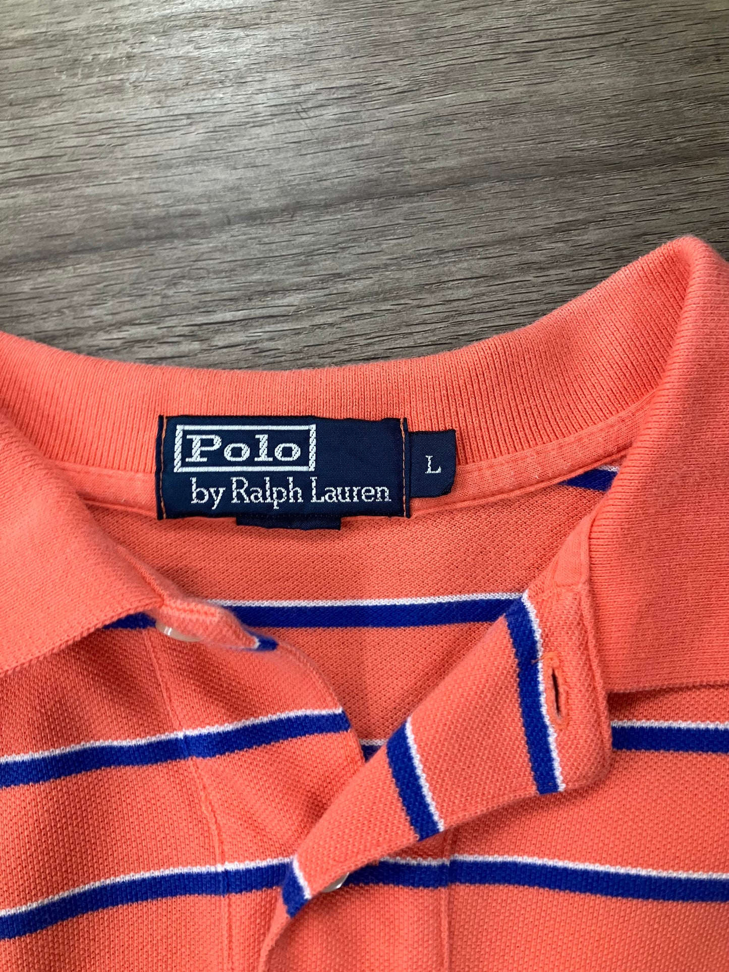 Polo Striped Button Up Size L