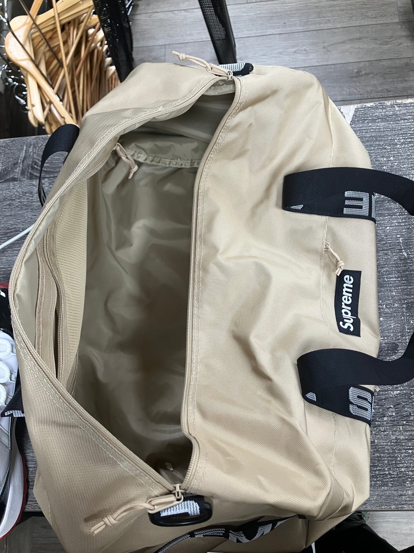 Supreme Tan Duffle Bag SS18