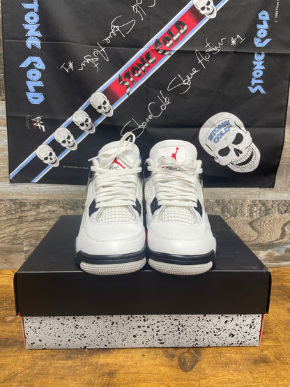 8.5 - Air Jordan 4 Retro White Cement